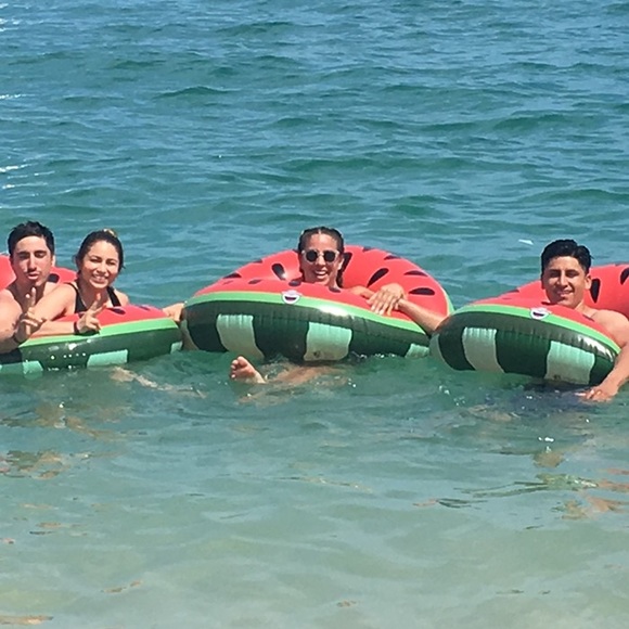 POOL FLOAT Floatie Watermelon Water Tube Adult and Kids - Picture 4 of 5